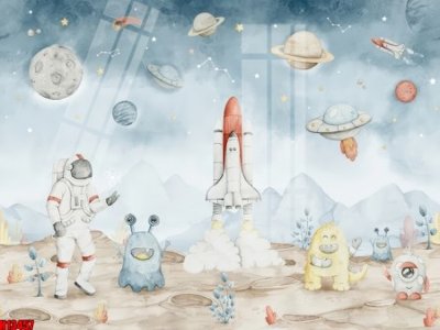 File gốc File tranh gốc in tranh tường nền tổng hợp H13457 (trang trí) phòng trẻ em