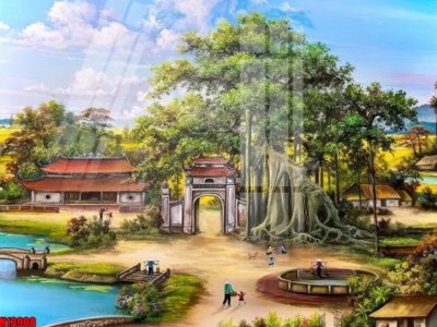 Hình ảnh file gốc in lụa File tranh gốc in tranh tường nền tổng hợp H13908