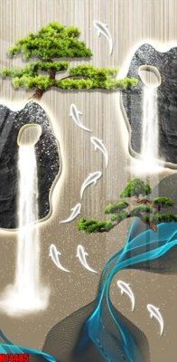 Ảnh gốc File tranh gốc in tranh tường nền tổng hợp H14485 (độ nét cao) in mica