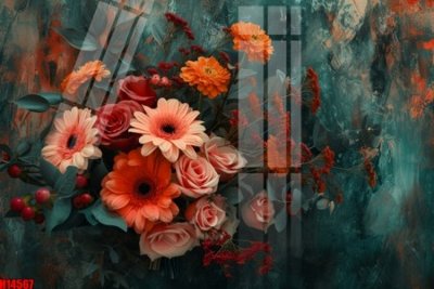 Tải file File tranh gốc in tranh tường nền tổng hợp H14567 (gốc) in ấn chất lượng