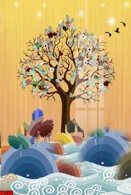 File PSD File tranh decor tranh bộ treo tường tổng hợp H1458 (gốc) cho in quảng cáo