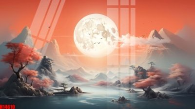 Download file File tranh gốc in tranh tường nền tổng hợp H14610 (gốc) in mica bàn thờ