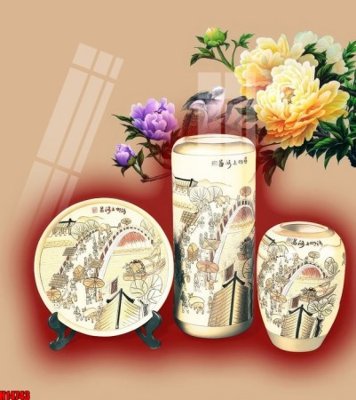 File gốc File tranh gốc in tranh tường nền tổng hợp H14743 (in lụa) tranh thuận buồm