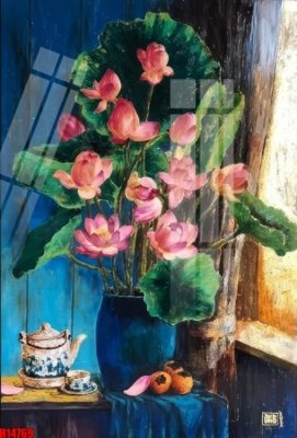 File in trần File tranh gốc in tranh tường nền tổng hợp H14769 (bản gốc 3D) sống động