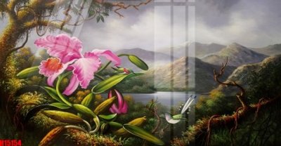 Tải file File tranh gốc in tranh tường nền tổng hợp H15154 (PSD) cho in tranh kính