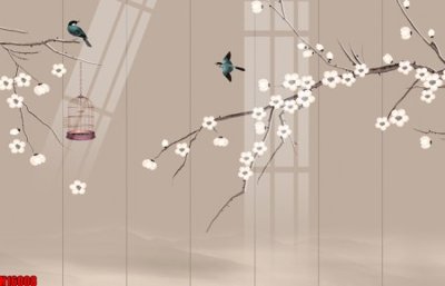 Tải file File tranh gốc in tranh tường nền tổng hợp H16008 (PSD) cho in ấn quảng cáo