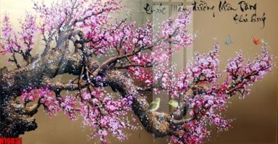 Download file gốc File tranh gốc in tranh tường nền tổng hợp H16031 (in lụa) hoa lá