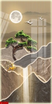 Tải file gốc File tranh gốc in tranh tường nền tổng hợp H16082 (bản PSD) còn layer