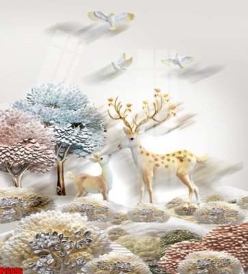 Tệp tin gốc File tranh gốc in tranh tường nền tổng hợp H16096 (dùng cho in) File tranh gốc in tranh tường nền tổng hợp H16096