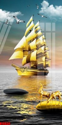 File gốc File tranh gốc in tranh tường nền tổng hợp H16634 (in 3D) nghệ thuật