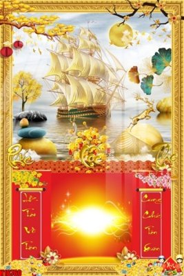 Tải file File tranh gốc in tranh tường nền tổng hợp H16760 (gốc) chủ đề tâm linh