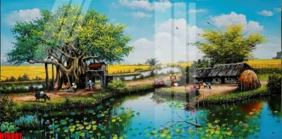 File in trần File tranh gốc in tranh tường nền tổng hợp H16881 (bản gốc) 5D