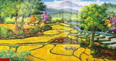 File gốc File tranh gốc in tranh tường nền tổng hợp H16888 (in lụa) cao cấp