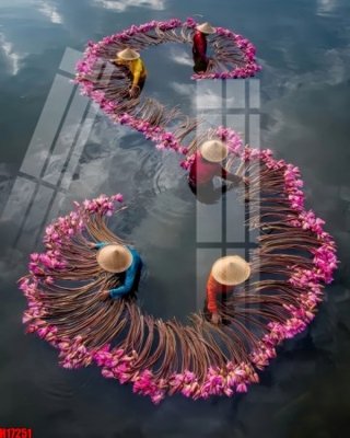 Tải file File tranh gốc in tranh tường nền tổng hợp H17251 (gốc) làm tranh treo tường