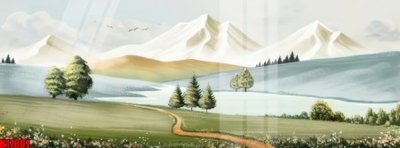 File in trần File tranh gốc in tranh tường nền tổng hợp H17601 (bản gốc) phong cảnh