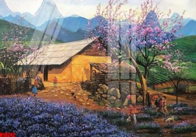 File gốc File tranh gốc in tranh tường nền tổng hợp H18242 (in mica) làm quà tặng