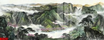 Tải file File tranh gốc in tranh tường nền tổng hợp H18297 (gốc) làm file tranh quảng cáo