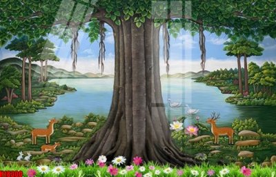 File in mica File tranh gốc in tranh tường nền tổng hợp H18300 (bản gốc) siêu trong