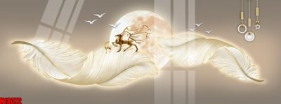 File in trần File tranh gốc in tranh tường nền tổng hợp H18372 (bản gốc) mây trời