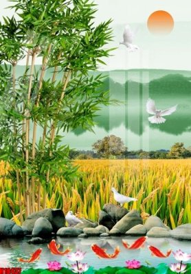 File ảnh File tranh gốc in tranh tường nền tổng hợp H18437 (gốc) cho trang trí nội thất