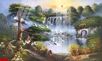 Hình ảnh file gốc in lụa File tranh gốc in tranh tường nền tổng hợp H18450