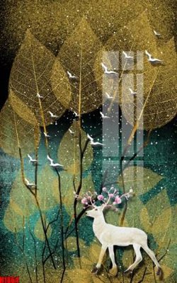 File gốc File tranh decor tranh bộ treo tường tổng hợp H1864 (in tráng gương) ốp tường