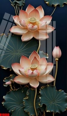 File in trần File tranh gốc in tranh tường nền tổng hợp H18660 (bản gốc 3D) sống động