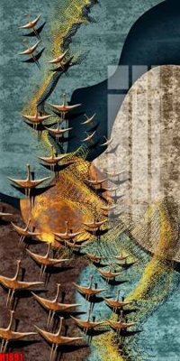 File gốc File tranh decor tranh bộ treo tường tổng hợp H1891 (chuẩn màu) cho in offset