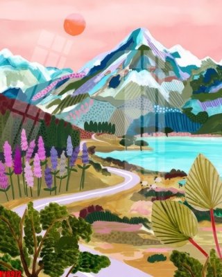 Download file File tranh gốc in tranh tường nền tổng hợp H18972 (chuẩn in) chất lượng cao