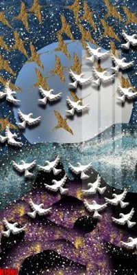 Tải file File tranh decor tranh bộ treo tường tổng hợp H1907 (PSD) cho in tranh 3D