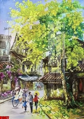 Tải file File tranh gốc in tranh tường nền tổng hợp H19077 (gốc) làm tranh treo tường