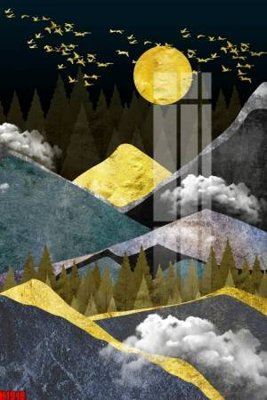 Tải file File tranh decor tranh bộ treo tường tổng hợp H1918 (gốc) làm tranh treo tường