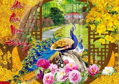 Ảnh mô tả file gốc in mica File tranh gốc in tranh tường nền tổng hợp H19299