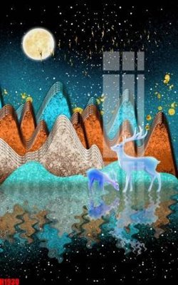 Download file gốc File tranh decor tranh bộ treo tường tổng hợp H1930 (in mica) 3D