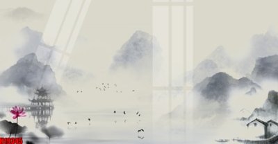 File gốc File tranh gốc in tranh tường nền tổng hợp H19345 (in lụa) chi tiết cao