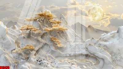 File tranh gốc PSD File tranh gốc in tranh tường nền tổng hợp H19470 còn nguyên layer