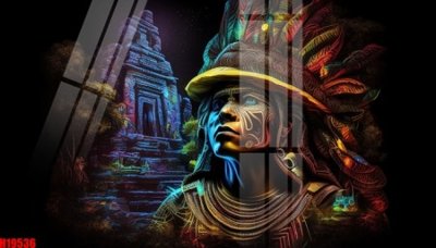 File gốc File tranh gốc in tranh tường nền tổng hợp H19536 (vector) cho in ấn