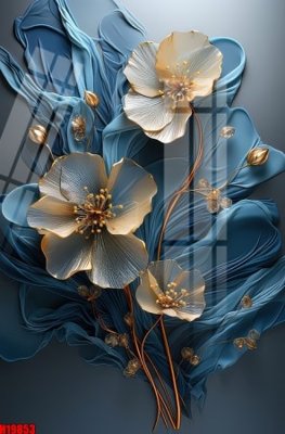 Download file gốc File tranh gốc in tranh tường nền tổng hợp H19853 (in lụa) tranh 3D