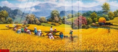 File gốc File tranh gốc in tranh tường nền tổng hợp H19915 (in lụa) hoa văn cổ điển