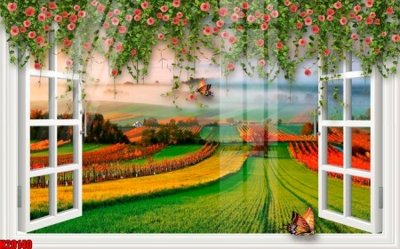 Tải file PSD File tranh gốc in tranh tường nền tổng hợp H20140 (nguyên layer) để in