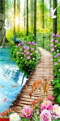 File in mica File tranh gốc in tranh tường nền tổng hợp H20152 (ảnh gốc) đẹp