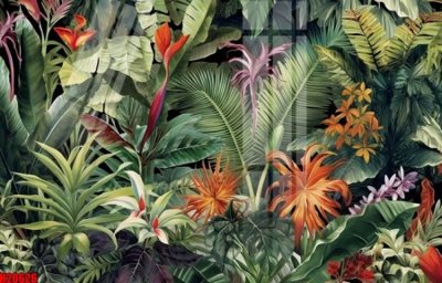 Ảnh gốc File tranh gốc in tranh tường nền tổng hợp H20626 (siêu chi tiết) để in ấn