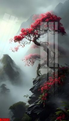 Tải file File tranh gốc in tranh tường nền tổng hợp H20681 (PSD) cho in tranh kính