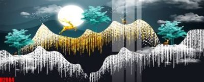 Tải file File tranh decor tranh bộ treo tường tổng hợp H2084 (gốc) chủ đề phong thủy