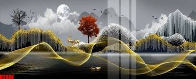 File gốc File tranh decor tranh bộ treo tường tổng hợp H2088 cho in ấn và thiết kế