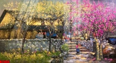 Ảnh gốc file in lụa File tranh gốc in tranh tường nền tổng hợp H21069 chi tiết