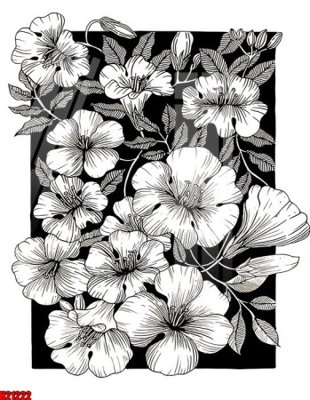 File gốc File tranh gốc in tranh tường nền tổng hợp H21222 (in lụa) trang trí tường