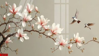 File gốc File tranh gốc in tranh tường nền tổng hợp H21223 (in lụa) chi tiết cao