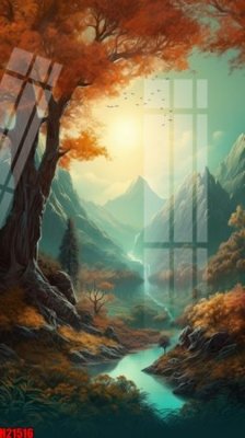 Tải file File tranh gốc in tranh tường nền tổng hợp H21516 (gốc) chủ đề phong thủy