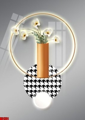 File gốc File tranh gốc in tranh tường nền tổng hợp H21721 (in lụa) họa tiết 3D